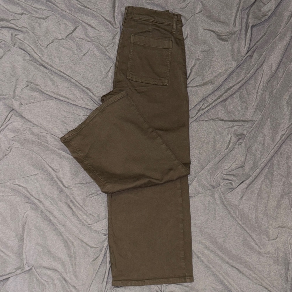 Banana Republic Olive Wide-Leg Flare Jeans - Picture 5 of 5